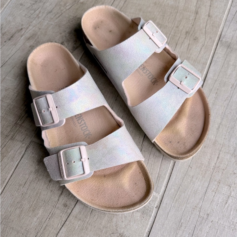 Birkenstock Arizona Sandals 41 - Iridescent White